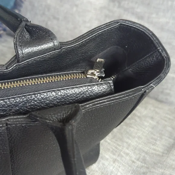 SALE - Chiara Ferretti Black Woven Leather Should Bag large - Picture 5 of 9